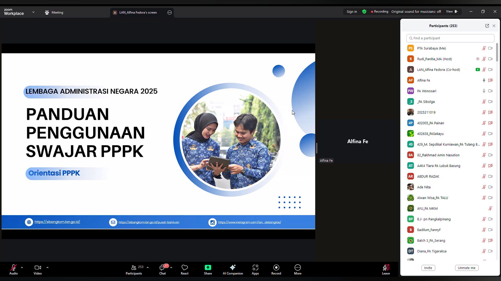 12 PPPK PTA Surabaya Ikuti Orientasi Overview Batch III dan IV Secara Daring