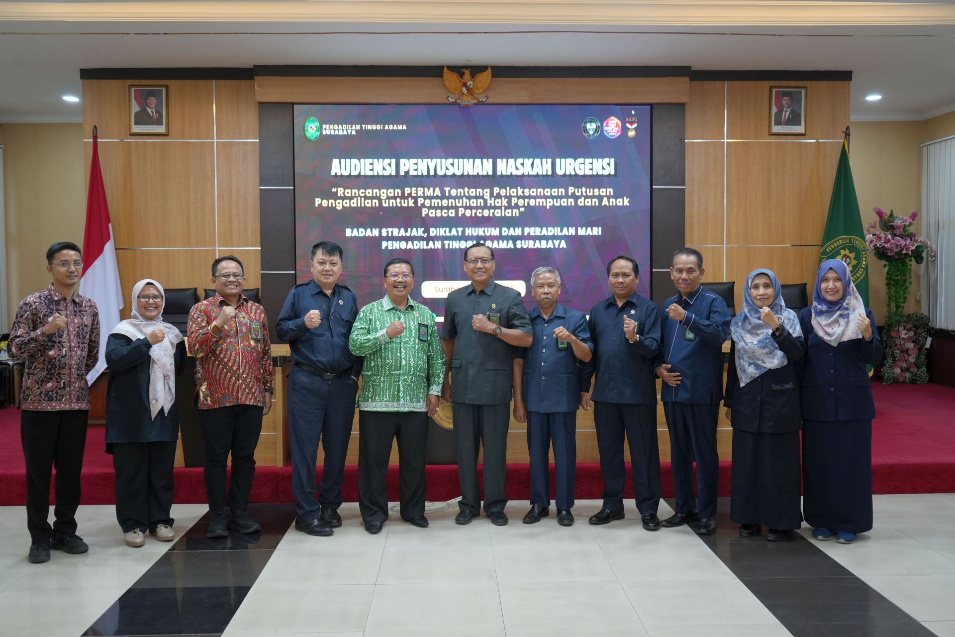 Raih Rekor MURI, Perlindungan Perempuan & Anak di PTA Surabaya Jadi Sorotan dalam Audiensi BSDK MA RI